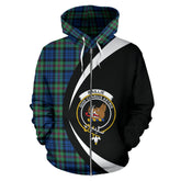 Baillie Ancient Tartan Crest Zipper Hoodie - Circle Style